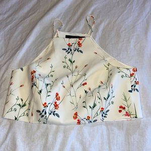 Zara Floral Crop Top